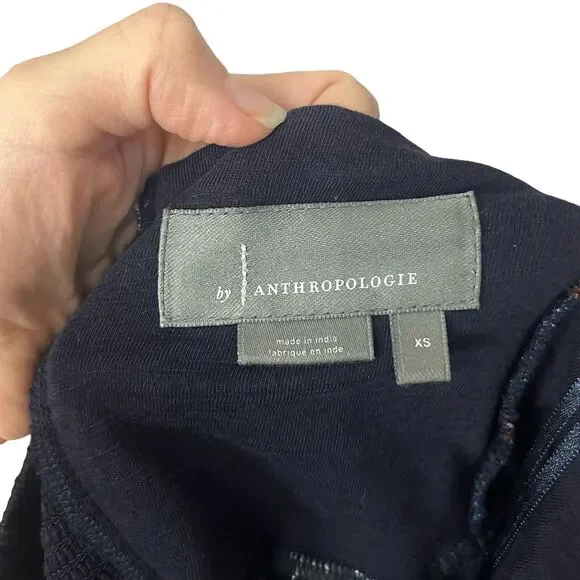 Anthropologie Asha Halter Top Tank Boho Peplum Embroidered - Picture 6 of 8